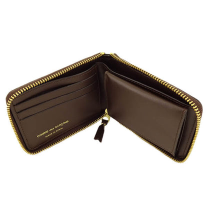 COMME des GARCONS メンズ レディース 2つ折り財布 EMBOSSED LOGOTYPE SA7100EL ブラウン BROWN