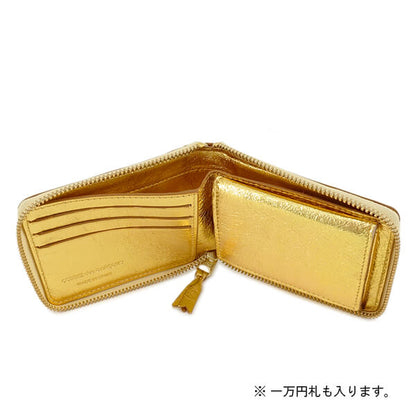 COMME des GARCONS メンズ レディース 2つ折り財布 GOLD LINE SA7100G ゴールド GOLD