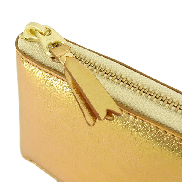 コムデギャルソン 二つ折り財布 ゴールド金未使用 chgardens_cdg-slg0071