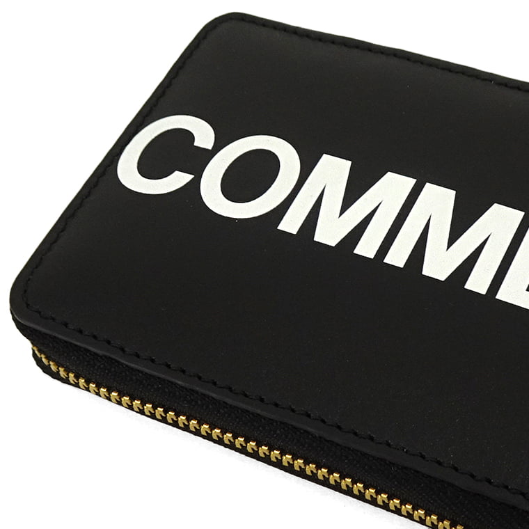 COMME des GARCONS メンズ レディース 2つ折り財布 HUGE LOGO SA7100HL ブラック BLACK