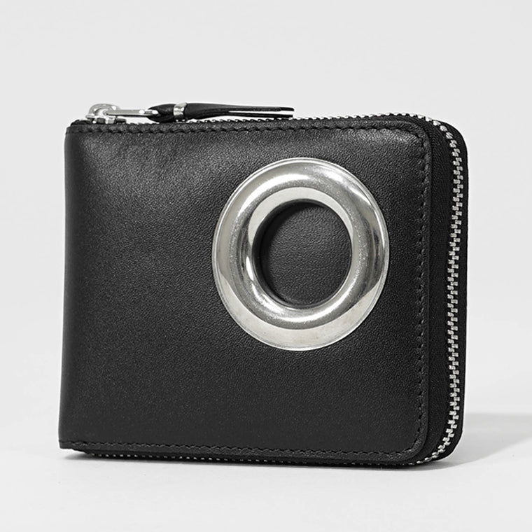 COMME des GARCONS メンズ レディース 2つ折り財布 SILVER EYELET SA7100SE ブラック BLACK