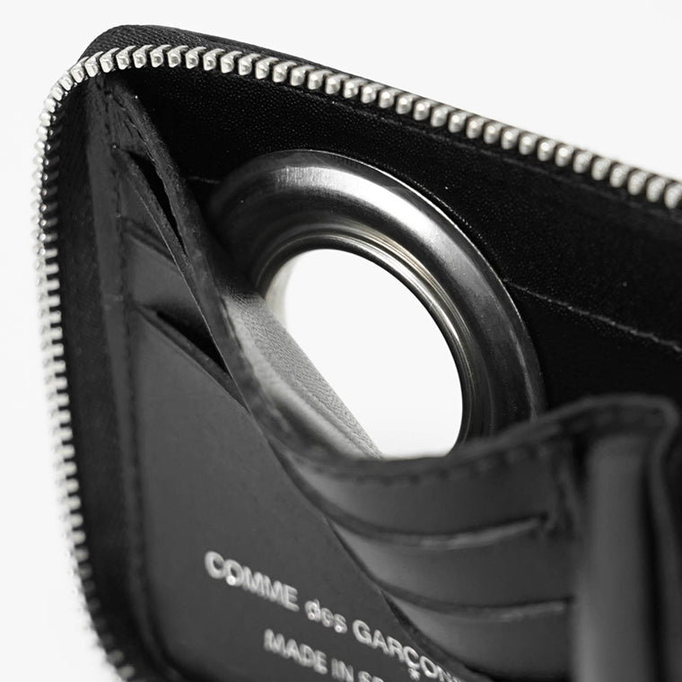 COMME des GARCONS メンズ レディース 2つ折り財布 SILVER EYELET SA7100SE ブラック BLACK