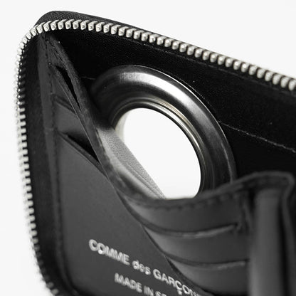 COMME des GARCONS メンズ レディース 2つ折り財布 SILVER EYELET SA7100SE ブラック BLACK