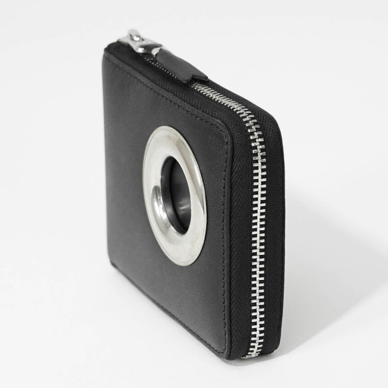 COMME des GARCONS メンズ レディース 2つ折り財布 SILVER EYELET SA7100SE ブラック BLACK