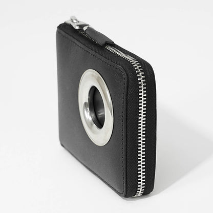 COMME des GARCONS メンズ レディース 2つ折り財布 SILVER EYELET SA7100SE ブラック BLACK