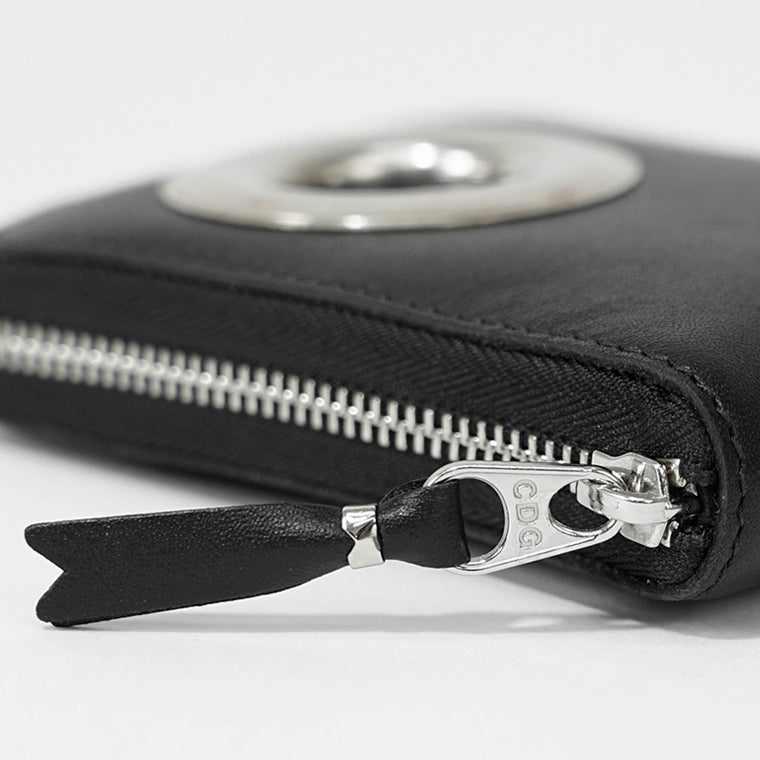 COMME des GARCONS メンズ レディース 2つ折り財布 SILVER EYELET SA7100SE ブラック BLACK