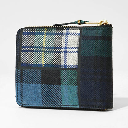 COMME des GARCONS メンズ レディース 2つ折り財布 TARTAN PATCHWORK SA7100TP グリーンチェック GREEN