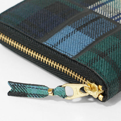 COMME des GARCONS メンズ レディース 2つ折り財布 TARTAN PATCHWORK SA7100TP グリーンチェック GREEN