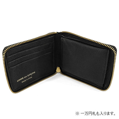 COMME des GARCONS メンズ レディース 2つ折り財布 WASHED WALLET SA7100WW ブラック BLACK