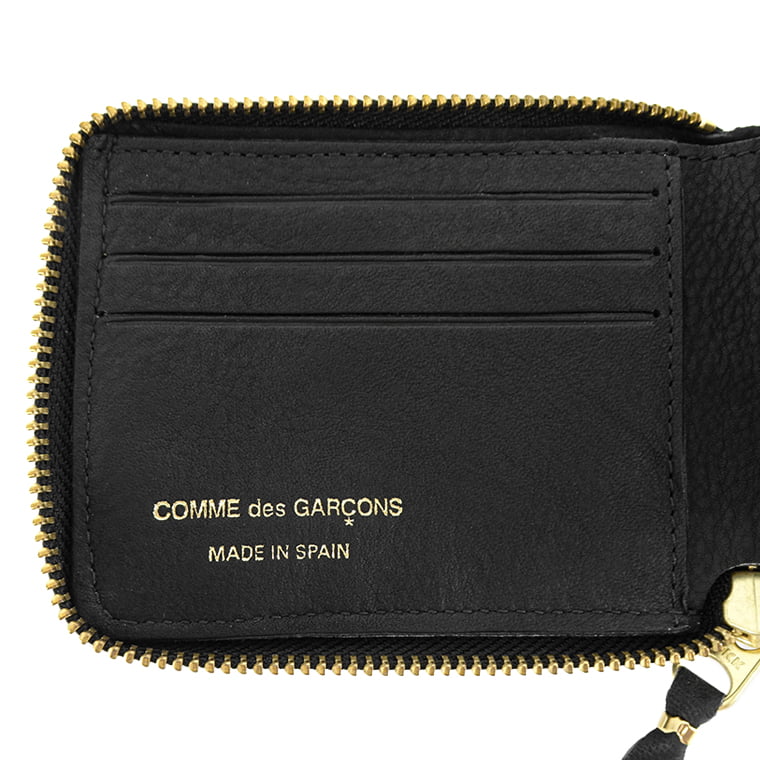 COMME des GARCONS メンズ レディース 2つ折り財布 WASHED WALLET SA7100WW ブラック BLACK