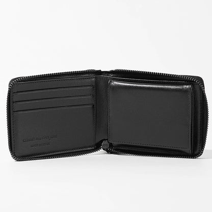 COMME des GARCONS メンズ レディース 2つ折り財布 ZIPPER MEDLEY SA7100ZM ブラック BLACK