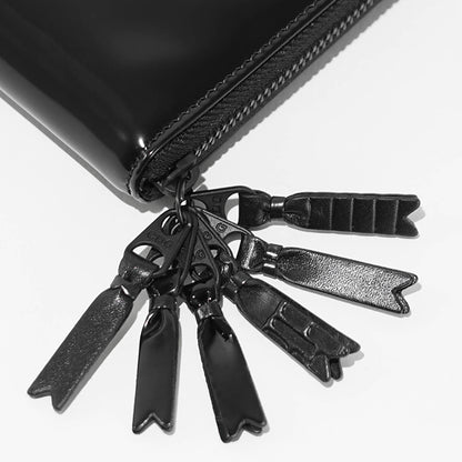 COMME des GARCONS メンズ レディース 2つ折り財布 ZIPPER MEDLEY SA7100ZM ブラック BLACK