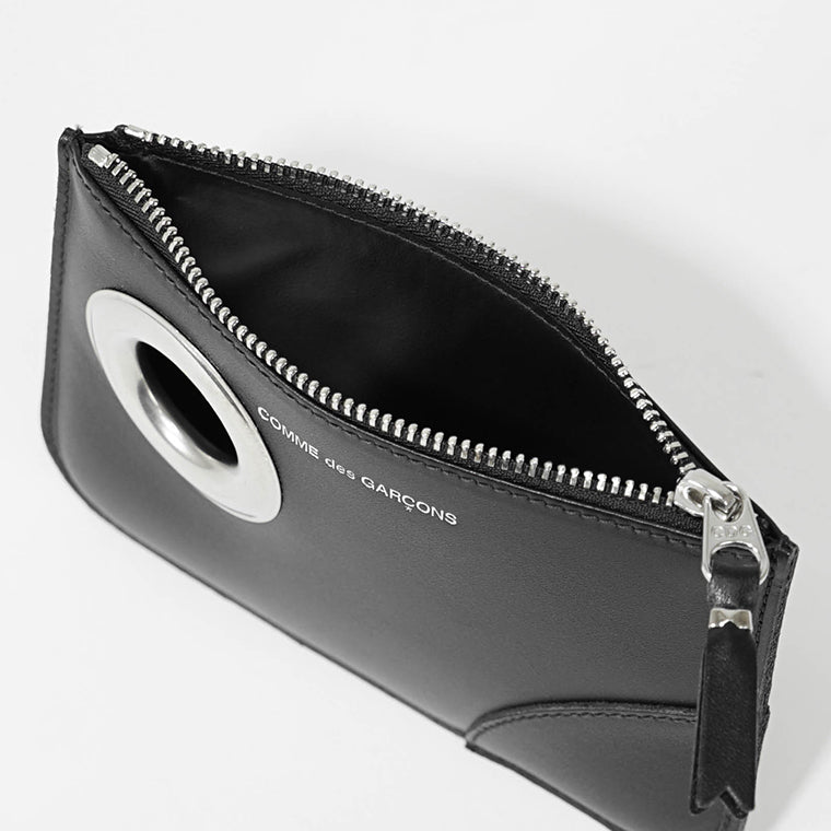 COMME des GARCONS メンズ レディース ポーチ SILVER EYELET SA8100SE ブラック BLACK