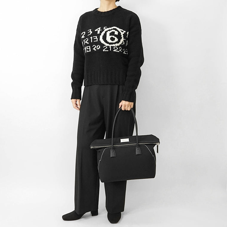 Maison Margiela メンズ レディース トートバッグ 5AC SHOPPING MEDIUM SB1WC0012 P4348 ブラック T8013