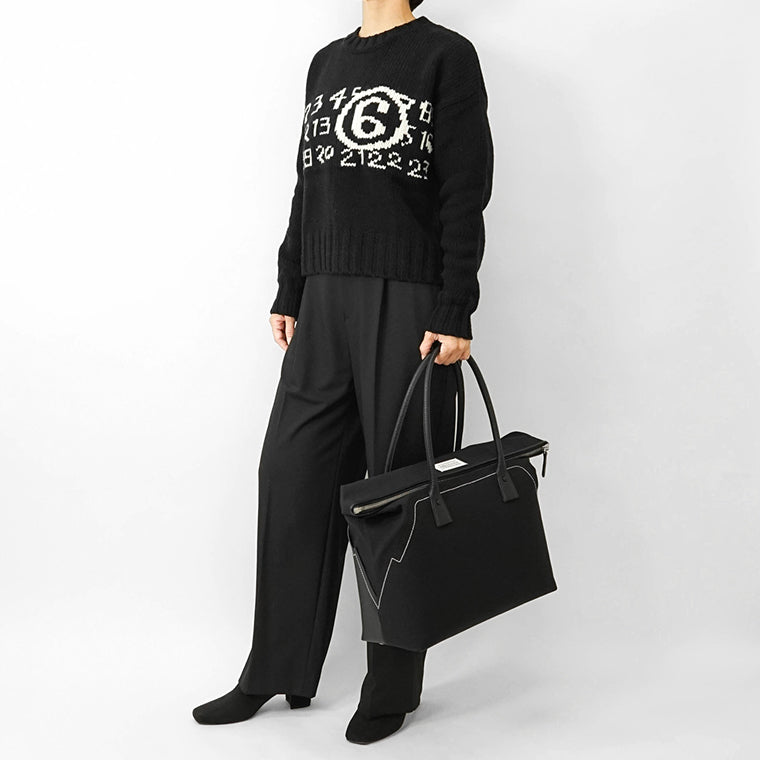 Maison Margiela メンズ レディース トートバッグ 5AC SHOPPING LARGE SB1WC0013 P4348 ブラック T8013
