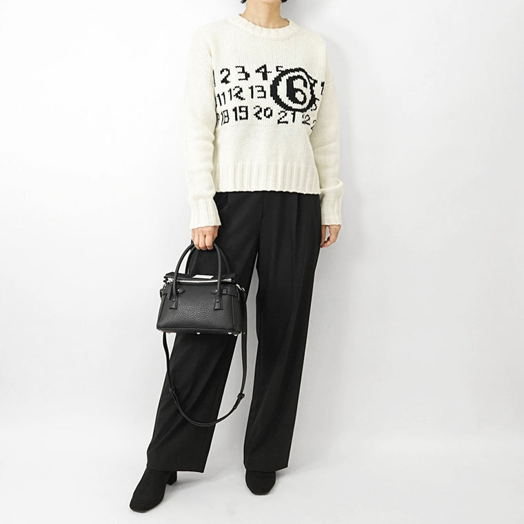 Maison Margiela レディース ショルダーバッグ 5AC EAST WEST SMALL HANDBAG SB1WD0034 P4348 ブラック T8013