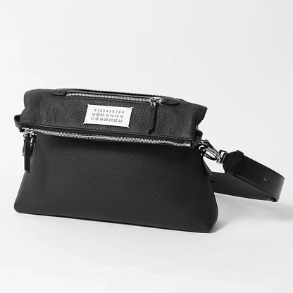 Maison Margiela メンズ レディース ショルダーバッグ 5AC LEATHER SHOULDER BAG SMALL SB1WG0003 P4746 ブラック T8013