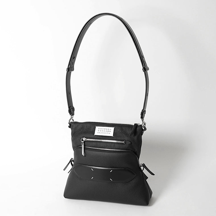 Maison Margiela メンズ レディース ショルダーバッグ 5AC LEATHER SHOULDER BAG SMALL SB1WG0003 P4746 ブラック T8013