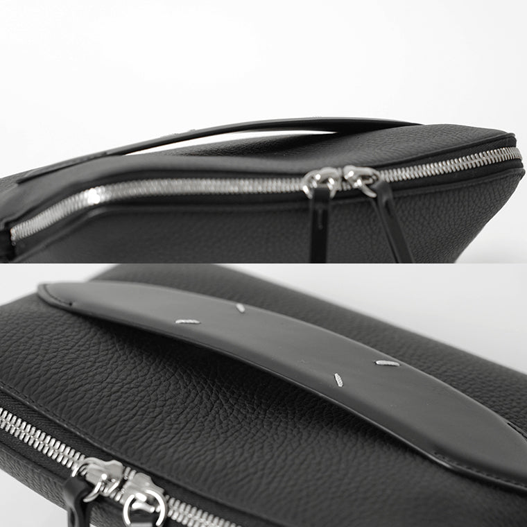 Maison Margiela メンズ レディース ショルダーバッグ 5AC LEATHER SHOULDER BAG SMALL SB1WG0003 P4746 ブラック T8013