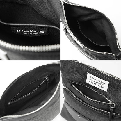 Maison Margiela メンズ レディース ショルダーバッグ 5AC LEATHER SHOULDER BAG SMALL SB1WG0003 P4746 ブラック T8013