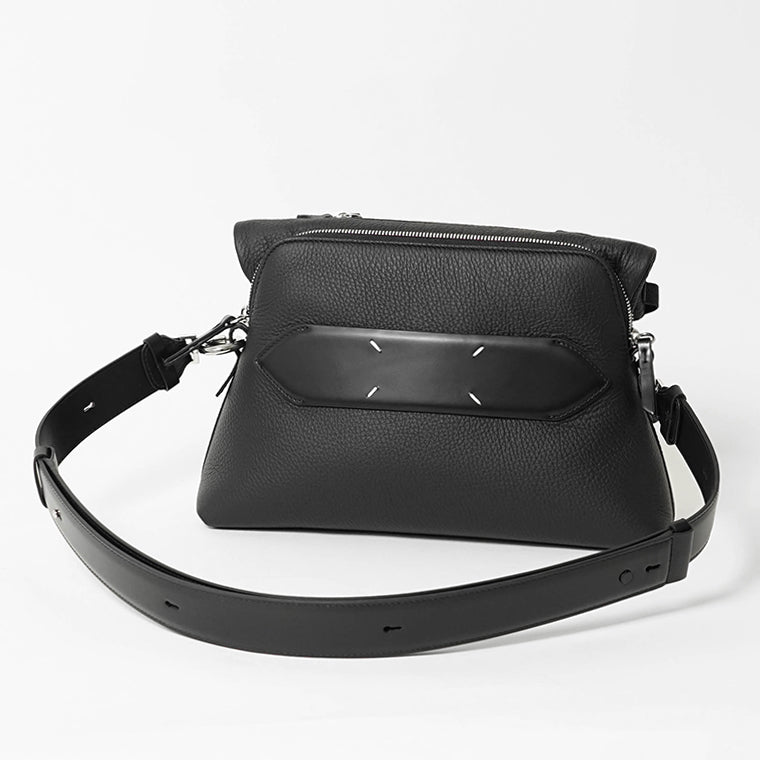 Maison Margiela メンズ レディース ショルダーバッグ 5AC LEATHER SHOULDER BAG SMALL SB1WG0003 P4746 ブラック T8013