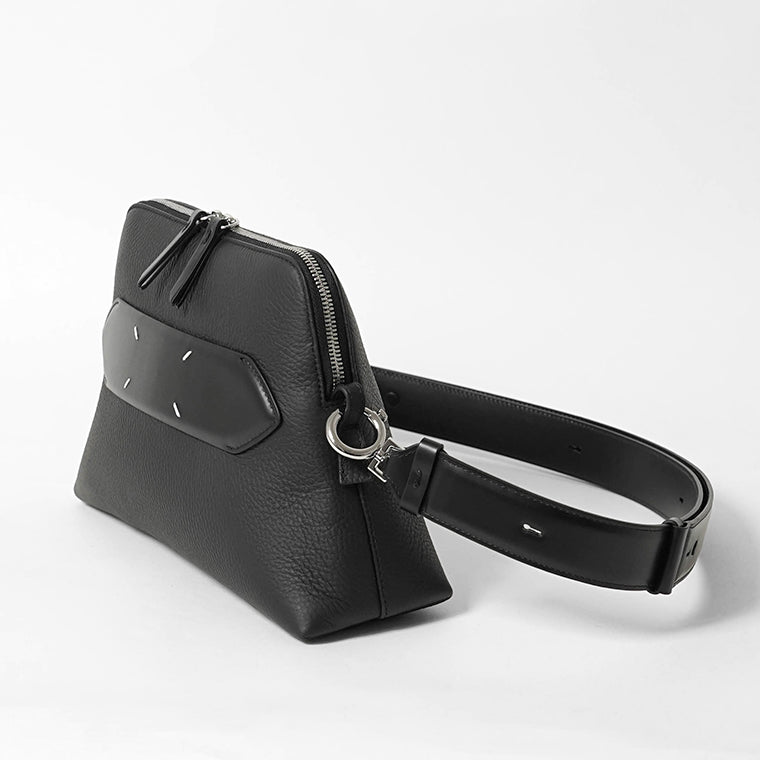 Maison Margiela メンズ レディース ショルダーバッグ 5AC LEATHER SHOULDER BAG SMALL SB1WG0003 P4746 ブラック T8013