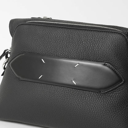 Maison Margiela メンズ レディース ショルダーバッグ 5AC LEATHER SHOULDER BAG SMALL SB1WG0003 P4746 ブラック T8013