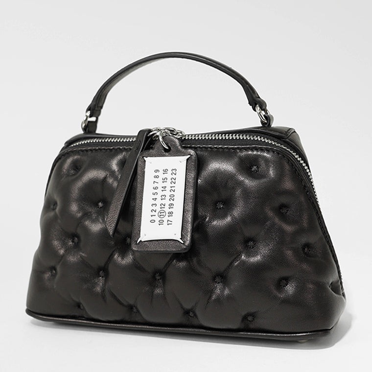 Maison Margiela レディース ショルダーバッグ GLAM SLAM EMBROIDERY TRAPEZOID BAG SB1WG0065 P6434 ブラック T8013
