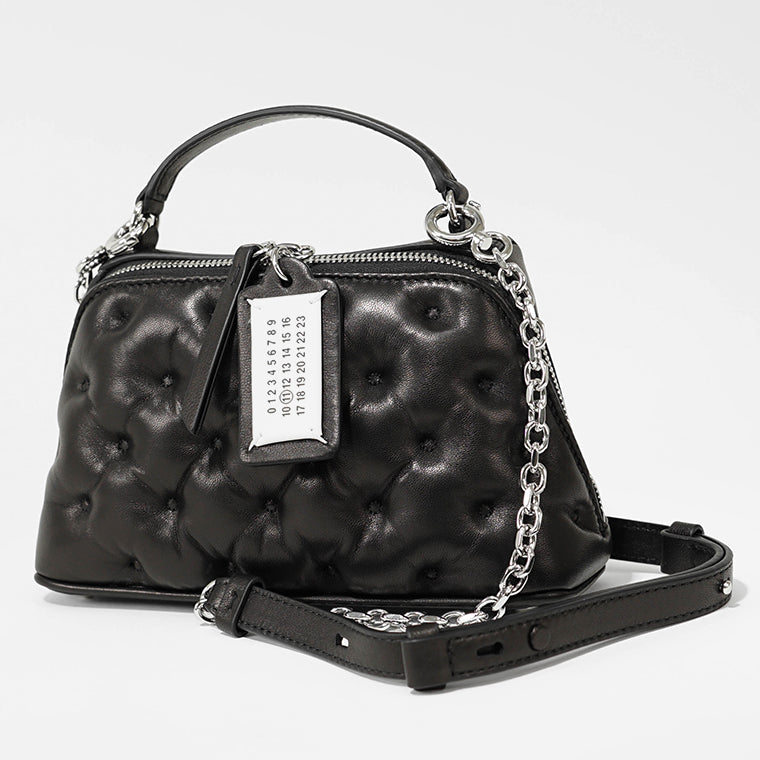 Maison Margiela レディース ショルダーバッグ GLAM SLAM EMBROIDERY TRAPEZOID BAG SB1WG0065 P6434 ブラック T8013