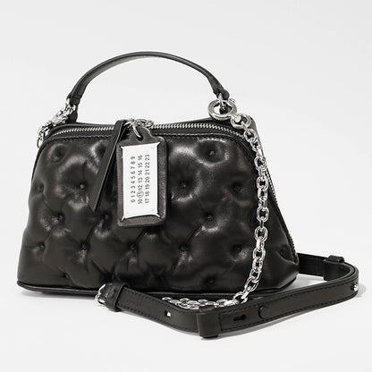 Maison Margiela レディース ショルダーバッグ GLAM SLAM EMBROIDERY TRAPEZOID BAG SB1WG0065 P6434 ブラック T8013