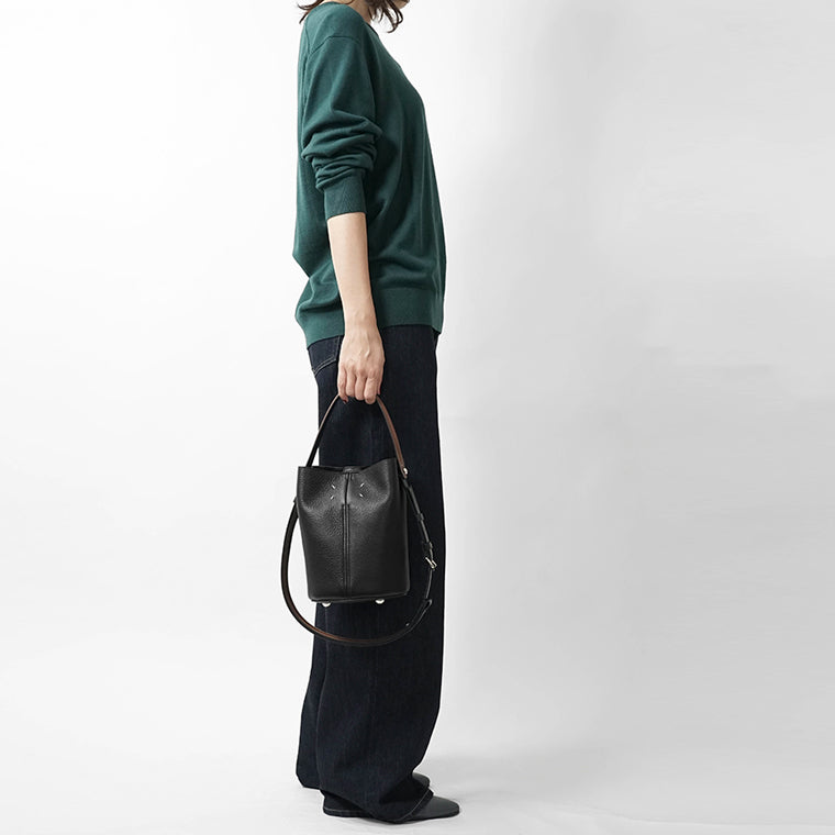 Maison Margiela レディース ショルダーバッグ DRESS-AGE SHOULDER BAG SB2WG0022 P7268 ブラック ブラウン HA755