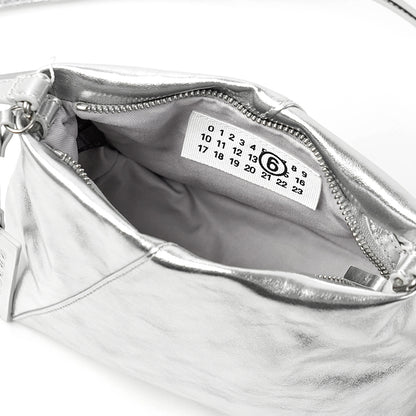 【SUMMER FINAL SALE】 MM6 Maison Margiela レディース ショルダーバッグ JAPANESE FOLDED SHOULDER BAG SB5ZH0032 P7703 SILVER シルバー T9002