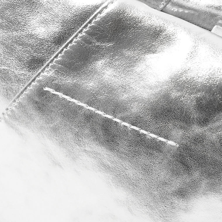 【SUMMER FINAL SALE】 MM6 Maison Margiela レディース ショルダーバッグ JAPANESE FOLDED SHOULDER BAG SB5ZH0032 P7703 SILVER シルバー T9002