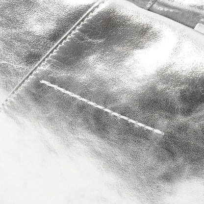 【SUMMER FINAL SALE】 MM6 Maison Margiela レディース ショルダーバッグ JAPANESE FOLDED SHOULDER BAG SB5ZH0032 P7703 SILVER シルバー T9002