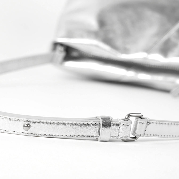 【SUMMER FINAL SALE】 MM6 Maison Margiela レディース ショルダーバッグ JAPANESE FOLDED SHOULDER BAG SB5ZH0032 P7703 SILVER シルバー T9002
