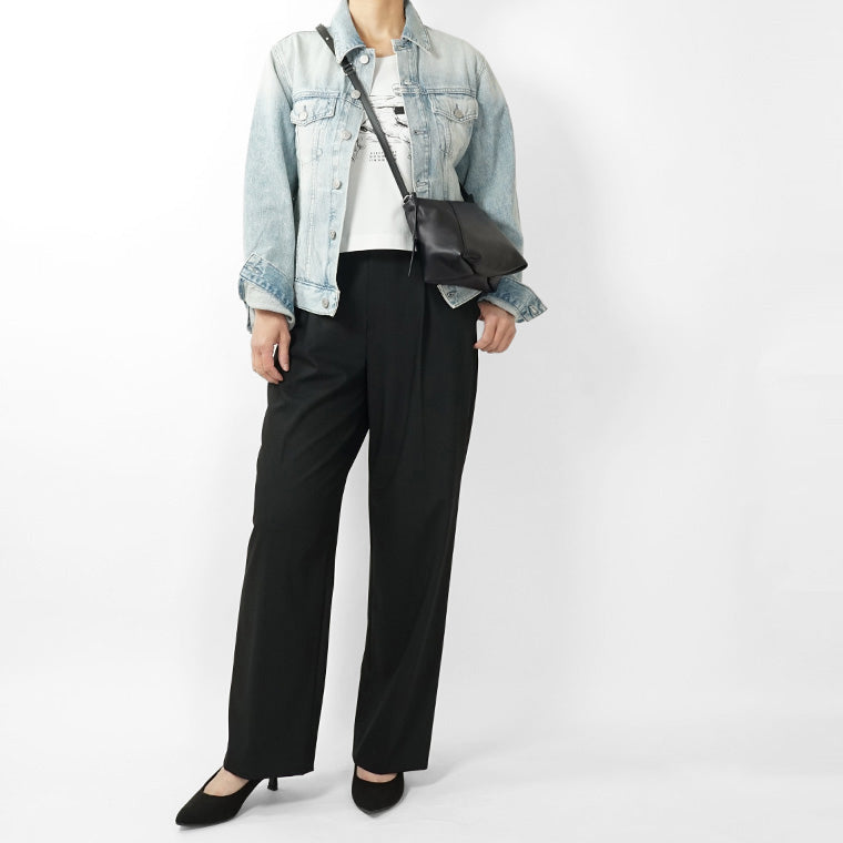 MM6 Maison Margiela レディース ショルダーバッグ JAPANESE FOLDED SB5ZH0032 P8805 BLACK ブラック T8013