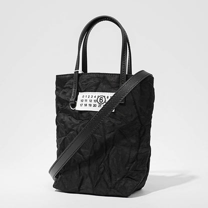 MM6 Maison Margiela レディース ショルダーバッグ NUMERIC MINI SHOPPING BAG SB5ZI0009 P6994 ブラック T8013