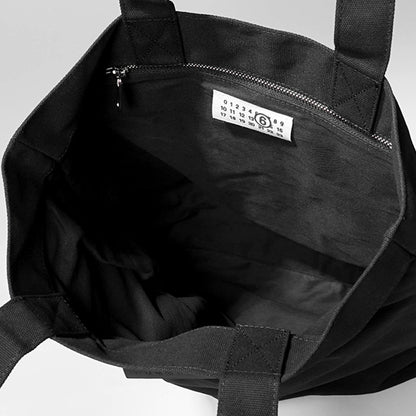 MM6 Maison Margiela レディース メンズ トートバッグ REVERSIX CANVAS SHOPPING BAG SB6WC0020 P8331 ブラック T8013