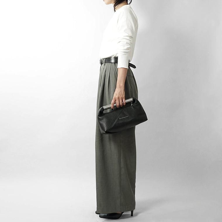 【SUMMER FINAL SALE】 MM6 Maison Margiela レディース ハンドバッグ JAPANESE JEWEL HANDLE BAG SB6WD0046 P9068 BLACK ブラック T8013