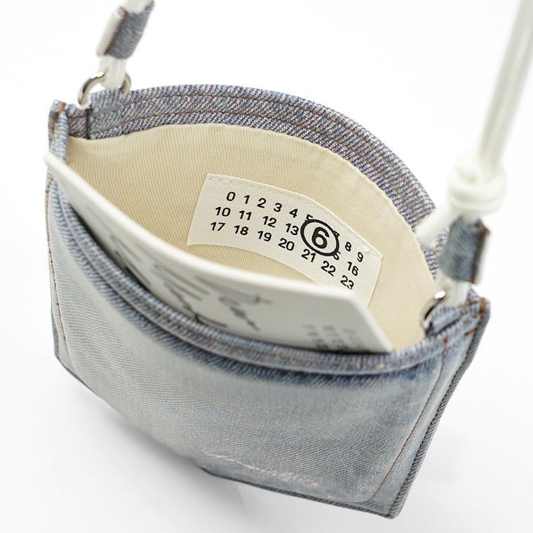 【SUMMER FINAL SALE】 MM6 Maison Margiela レディース ショルダーバッグ SB6ZH0038 P9060 デニムブルー T6002