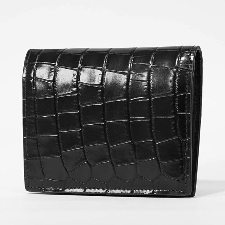 J&M DAVIDSON レディース 2つ折り財布 EMBOSSED CROC BI FOLD WALLET SBFW 0XX 0BC ECXX 2カラー