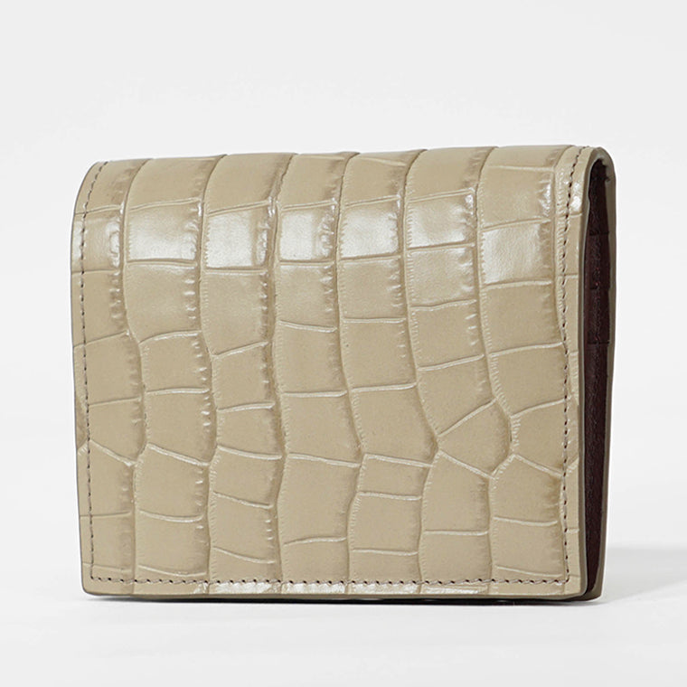 J&M DAVIDSON レディース 2つ折り財布 EMBOSSED CROC BI FOLD WALLET SBFW 0XX 0BC ECXX 2カラー