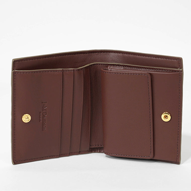 お値下げ　☆新品☆　J&M DAVIDSON ブラウン 二つ折り財布 ジェイアンドエムデヴィッドソン J&M DAVIDSON レディース 2つ折り財布