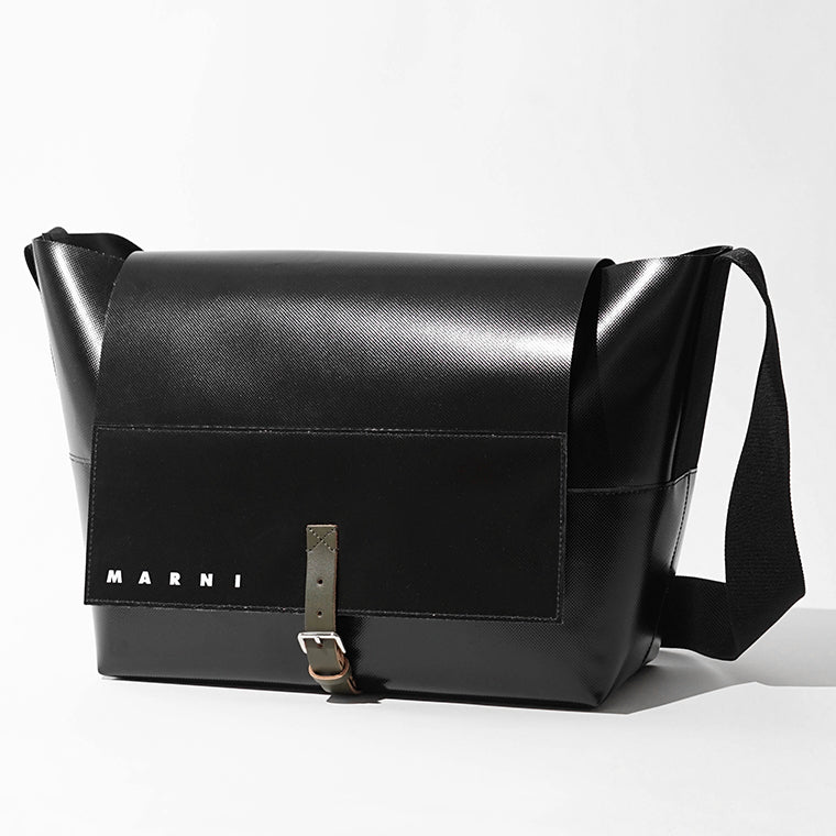 MARNI メンズ レディース ショルダーバッグ TRIBECA MESSENGER BAG SBMQ0127A0 P5769 BLACK ブラック 00N99