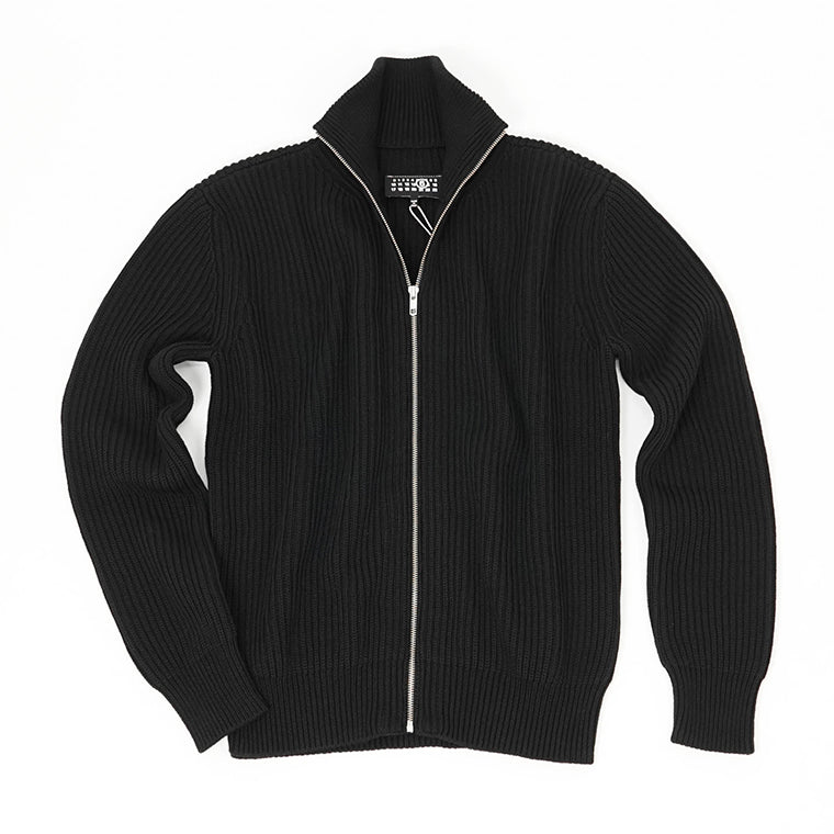 MM6 Maison Margiela メンズ ジップアップカーディガン SH0AM0028 M13039 BLACK ブラック 900