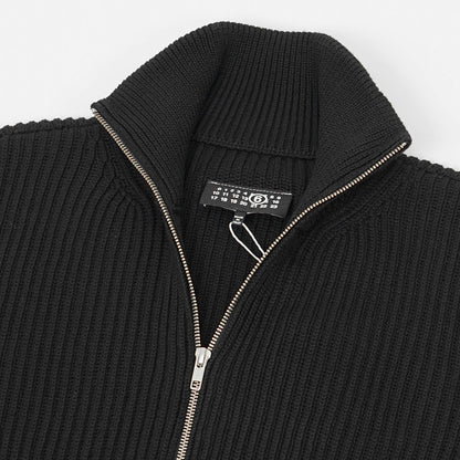 MM6 Maison Margiela メンズ ジップアップカーディガン SH0AM0028 M13039 BLACK ブラック 900