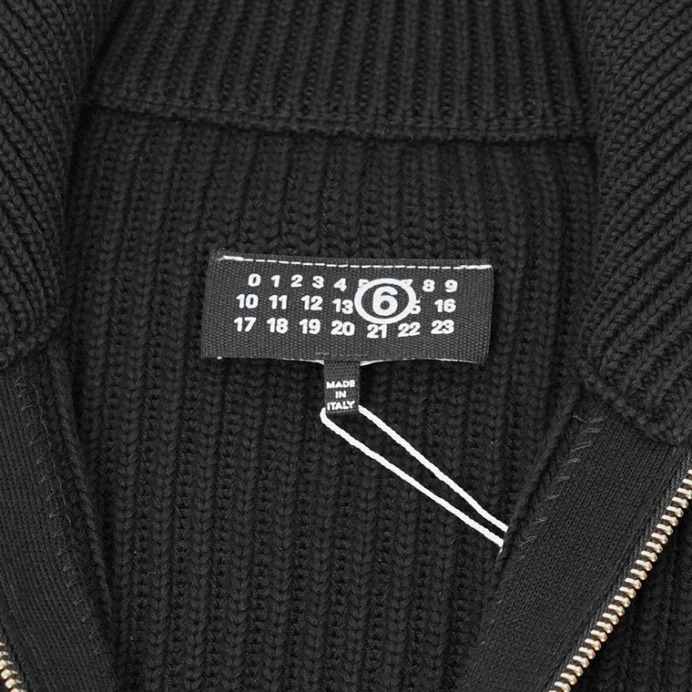 MM6 Maison Margiela メンズ ジップアップカーディガン SH0AM0028 M13039 BLACK ブラック 900