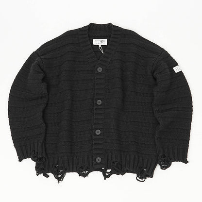 MM6 Maison Margiela メンズ カーディガン SH0HP0005 M13040 BLACK ブラック 900