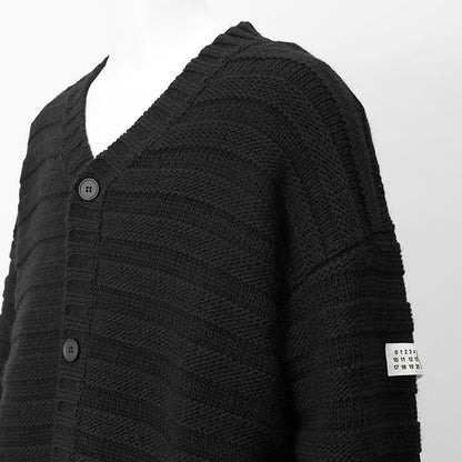 MM6 Maison Margiela メンズ カーディガン SH0HP0005 M13040 BLACK ブラック 900