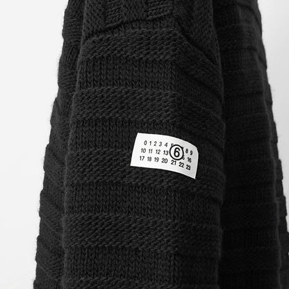 MM6 Maison Margiela メンズ カーディガン SH0HP0005 M13040 BLACK ブラック 900